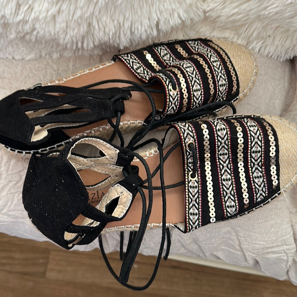 Patrizia Espadrilles by Spring Step never worn lace up